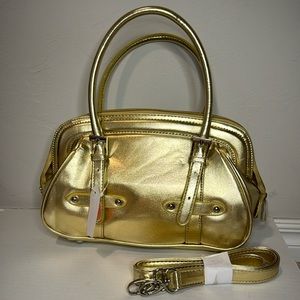 NWT Metallic Gold Handbag